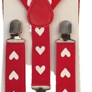 New Valentine heart suspenders boy girl 2-8